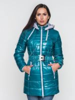 зимняя куртка с поясом-резинкой Москва