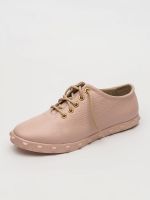 женские кожаные мокасины на шнуровке Рига