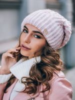 вязаная женская шапка утеплена флисом Воронеж