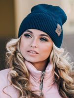 зимняя шапка с отворотом утеплена флисом Париж