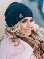двухслойная вязаная шапка Минск