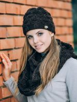 комплект из шапки и хомута утеплены флисом Штутгарт