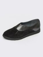 женские замшевые туфли с кожаными вставками Одесса